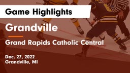 Grandville  vs Grand Rapids Catholic Central  Game Highlights - Dec. 27, 2022