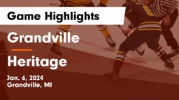 Grandville  vs Heritage  Game Highlights - Jan. 6, 2024