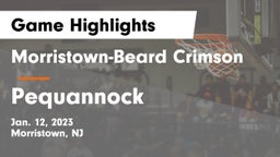 Morristown-Beard Crimson vs Pequannock  Game Highlights - Jan. 12, 2023