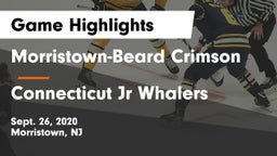 Morristown-Beard Crimson vs Connecticut Jr Whalers Game Highlights - Sept. 26, 2020