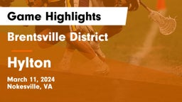 Brentsville District  vs Hylton Game Highlights - March 11, 2024