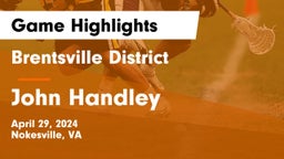Brentsville District  vs John Handley  Game Highlights - April 29, 2024