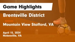 Brentsville District  vs Mountain View  Stafford, VA Game Highlights - April 15, 2024