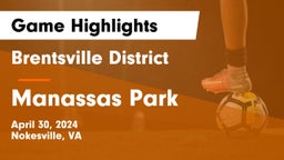 Brentsville District  vs Manassas Park Game Highlights - April 30, 2024