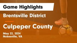 Brentsville District  vs Culpeper County  Game Highlights - May 22, 2024