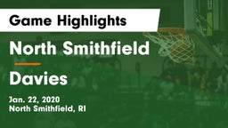 North Smithfield  vs Davies Game Highlights - Jan. 22, 2020
