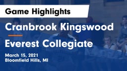 Cranbrook Kingswood  vs Everest Collegiate  Game Highlights - March 15, 2021