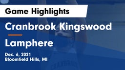Cranbrook Kingswood  vs Lamphere  Game Highlights - Dec. 6, 2021
