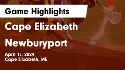 Cape Elizabeth  vs Newburyport  Game Highlights - April 15, 2024