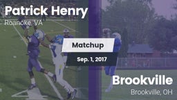 Matchup: Patrick Henry High vs. Brookville  2017