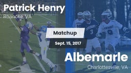 Matchup: Patrick Henry High vs. Albemarle  2017
