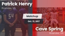 Matchup: Patrick Henry High vs. Cave Spring  2017