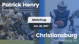 Matchup: Patrick Henry High vs. Christiansburg  2017