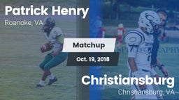 Matchup: Patrick Henry High vs. Christiansburg  2018