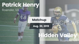 Matchup: Patrick Henry High vs. Hidden Valley  2019