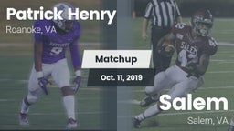 Matchup: Patrick Henry High vs. Salem  2019