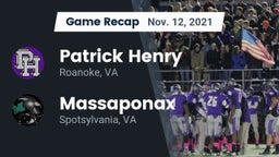 Recap: Patrick Henry  vs. Massaponax  2021