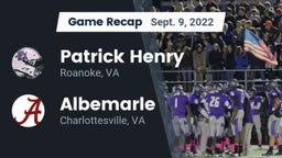 Recap: Patrick Henry  vs. Albemarle  2022