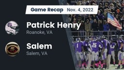 Recap: Patrick Henry  vs. Salem  2022