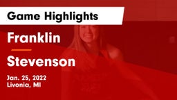 Franklin  vs Stevenson  Game Highlights - Jan. 25, 2022