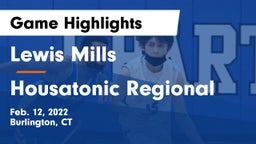 Lewis Mills  vs Housatonic Regional  Game Highlights - Feb. 12, 2022