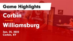 Corbin  vs Williamsburg   Game Highlights - Jan. 25, 2022