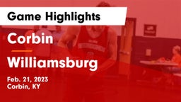 Corbin  vs Williamsburg   Game Highlights - Feb. 21, 2023