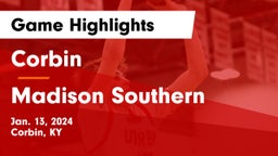 Corbin  vs Madison Southern  Game Highlights - Jan. 13, 2024