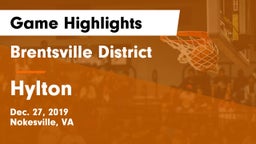 Brentsville District  vs Hylton  Game Highlights - Dec. 27, 2019