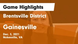 Brentsville District  vs Gainesville  Game Highlights - Dec. 3, 2021