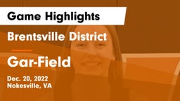 Brentsville District  vs Gar-Field  Game Highlights - Dec. 20, 2022