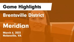 Brentsville District  vs Meridian  Game Highlights - March 6, 2023