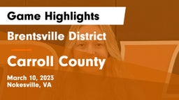 Brentsville District  vs Carroll County  Game Highlights - March 10, 2023