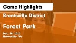 Brentsville District  vs Forest Park  Game Highlights - Dec. 20, 2023