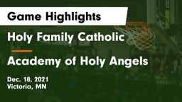Holy Family Catholic  vs Academy of Holy Angels  Game Highlights - Dec. 18, 2021