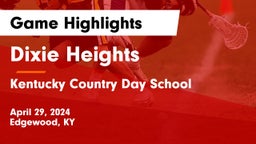 Dixie Heights  vs Kentucky Country Day School Game Highlights - April 29, 2024
