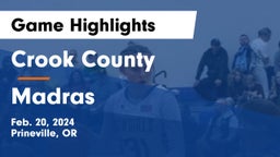 Crook County  vs Madras  Game Highlights - Feb. 20, 2024