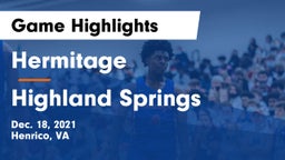 Hermitage  vs Highland Springs Game Highlights - Dec. 18, 2021