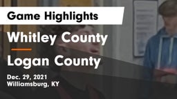 Whitley County  vs Logan County  Game Highlights - Dec. 29, 2021