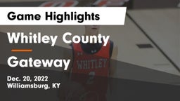 Whitley County  vs Gateway  Game Highlights - Dec. 20, 2022