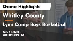 Whitley County  vs Lynn Camp Boys Basketball Game Highlights - Jan. 14, 2023