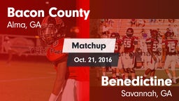 Matchup: Bacon County High vs. Benedictine  2016