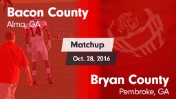 Matchup: Bacon County High vs. Bryan County  2016