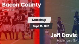 Matchup: Bacon County High vs. Jeff Davis  2017