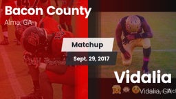 Matchup: Bacon County High vs. Vidalia  2017