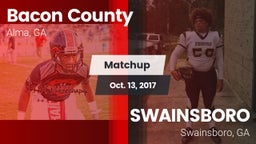 Matchup: Bacon County High vs. SWAINSBORO  2017