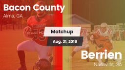 Matchup: Bacon County High vs. Berrien  2018
