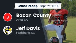 Recap: Bacon County  vs. Jeff Davis  2018
