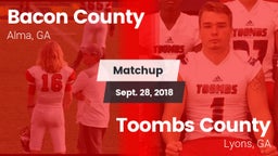 Matchup: Bacon County High vs. Toombs County  2018