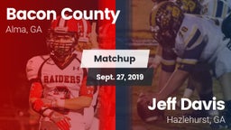 Matchup: Bacon County High vs. Jeff Davis  2019